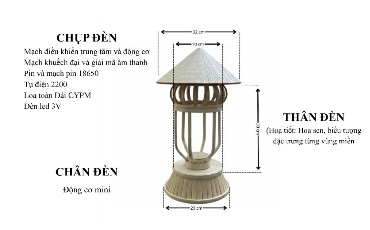Lồng đèn thông minh Di Sản Hồn Việt